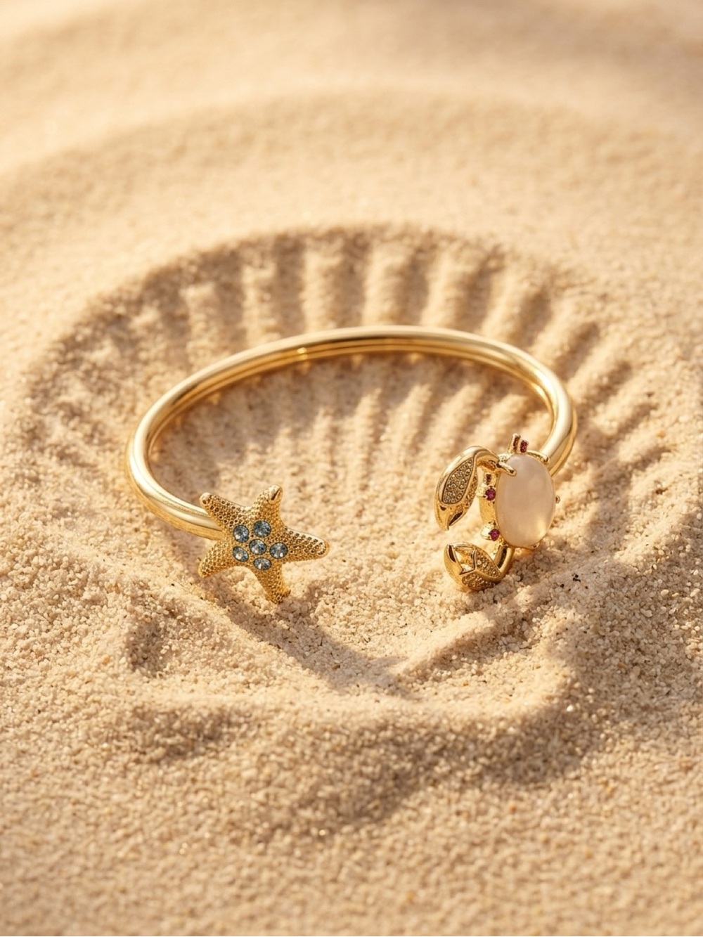 kate spade New York Gold Starfish & Shell Cuff Bracelet - Gold
